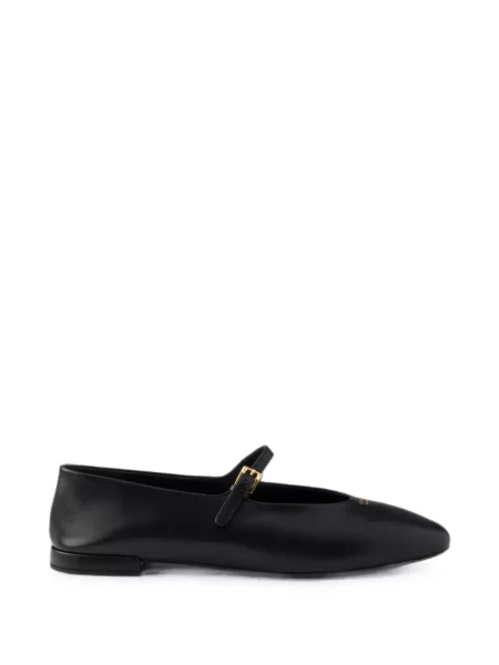 Кожени балеринки Prada черно