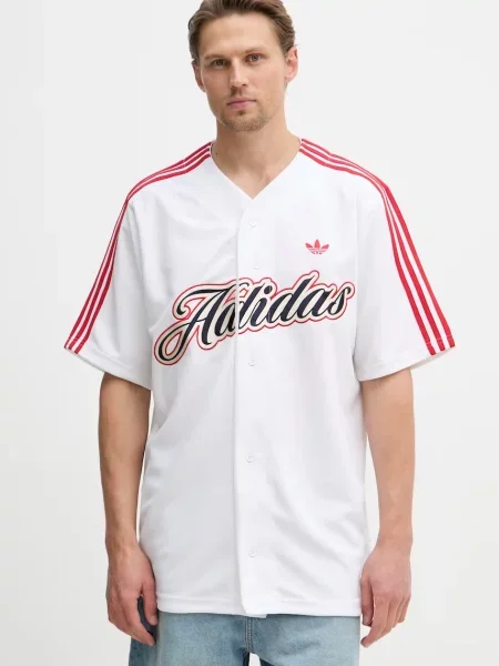 Adidas Tricou Summer League Varsity Baseball Oversize alb