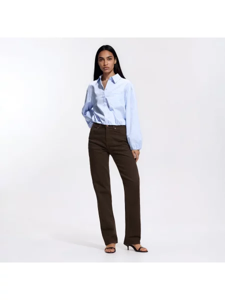 Reserved Egyenes szárú farmer dark grey jeans szürke
