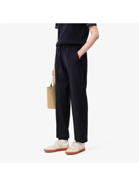 Lacoste Spodnie Oversize granatowe