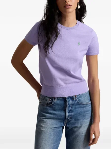 Велурени бягане с яка чорапи Polo Ralph Lauren синьо