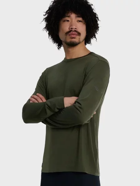 Лонгслів Saucony з вовни мериноса зелений