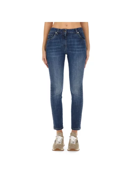Jeansy Brunello Cucinelli niebieskie