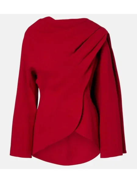 Вълнено яке Mugler червено