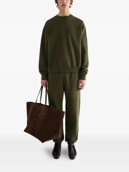 Pantaloni Jil Sander cu imagine alergare verde