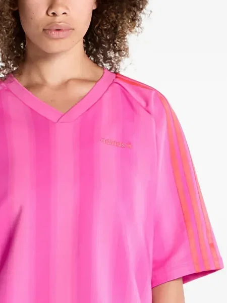 Бягане тениска Adidas с леопардов принт от джърси черно