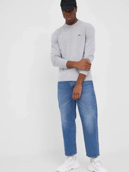 Lacoste pulover de light gri