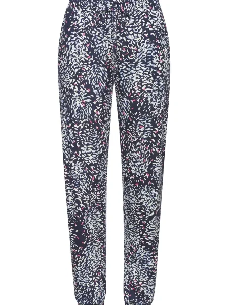 VIVANCE Hlače mornarska / svetlo modra / roza bela