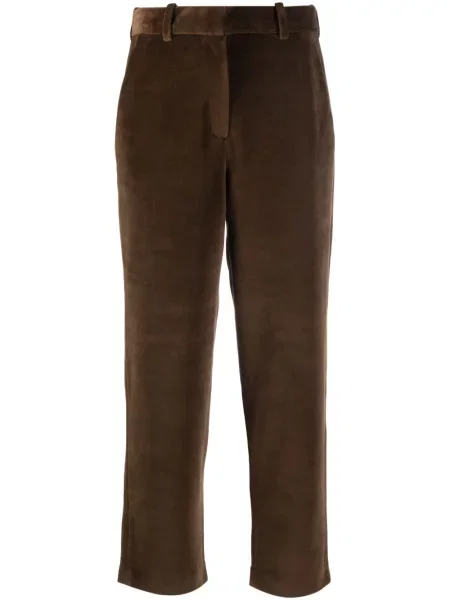 Pantaloni chino Circolo 1901 din velur maro