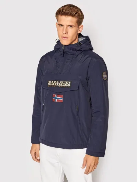 Napapijri Anorak stiliaus striukė Rainforest Pocket 2 Tamsiai mėlyna
