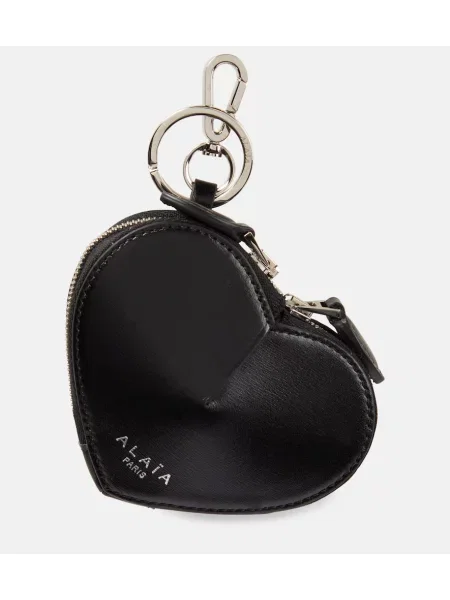 Mały portfel Alaã¯a skórzany czarny