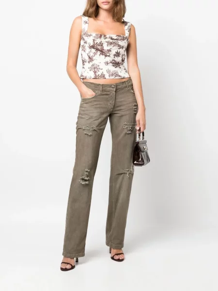 Kalhoty Dolce & Gabbana Pre-owned s dírami