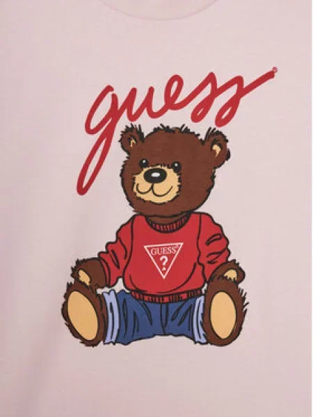 Guess T-shirt Regular Fit ružičasta