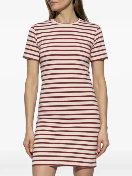 Rochie mini Jil Sander cu dungi de costum