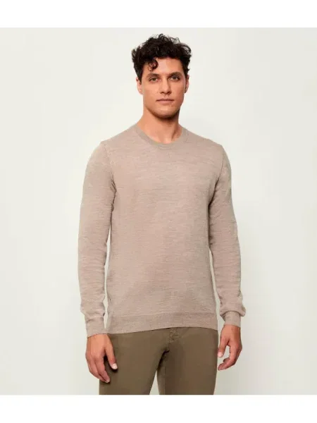 Oscar Jacobson De lână pulover Miguel bej