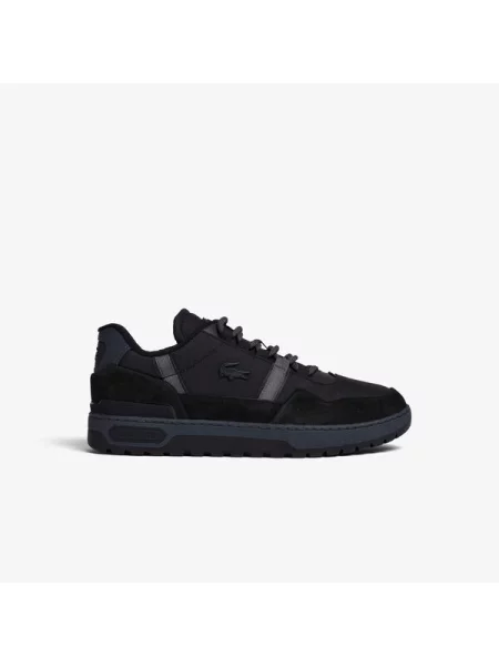 Lacoste Buty Zimowe T-Clip Z Materiału Tekstylnego I Skóry czarne