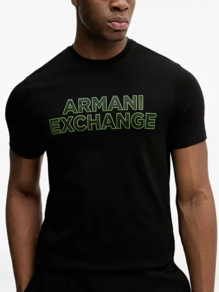 Tricou Armani Exchange cu imagine negru