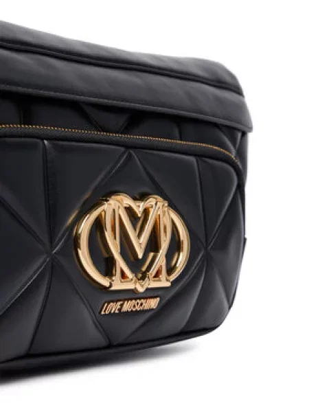 Love Moschino ľadvinka dámska z imitácie kože čierna