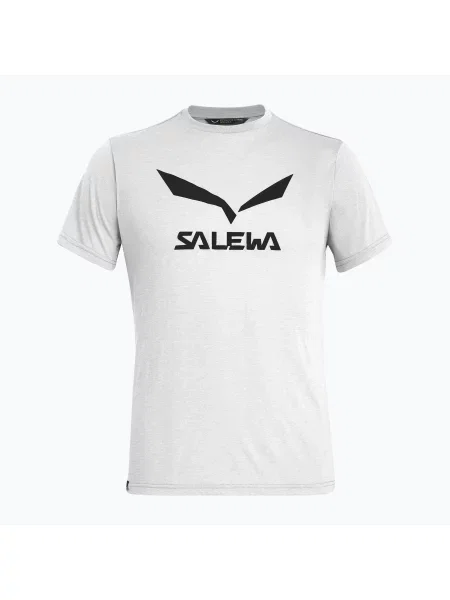 Trekové tričko Salewa Solidlogo Dry white bílé