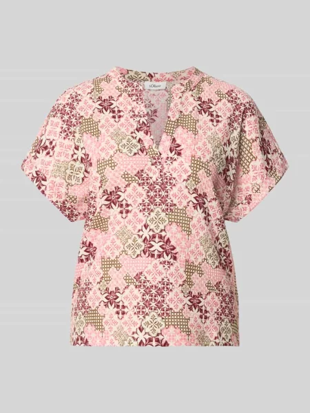 T-shirt o kroju regular fit o fakturze crinkle S.oliver Red Label