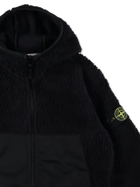 Bluza z kapturem dziecięca Stone Island czarna