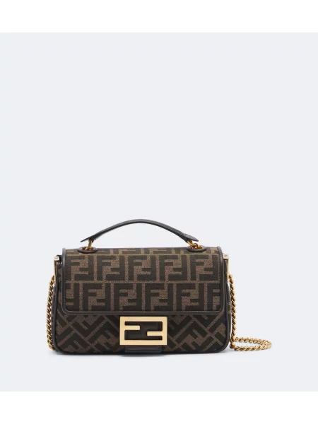 Geantă tip baghetă Fendi maro