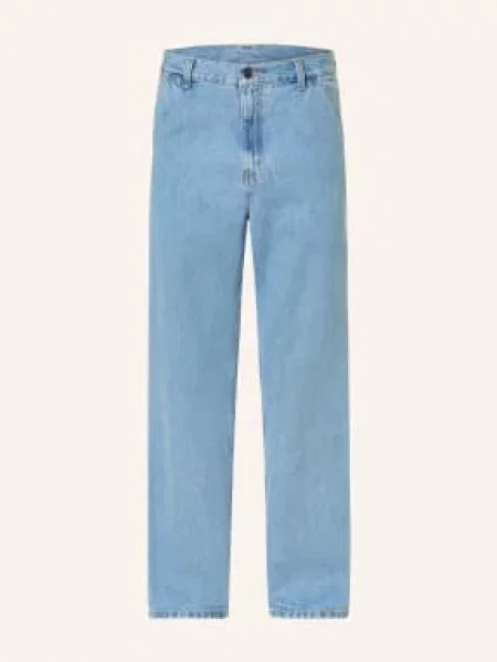 Carhartt Wip Dżinsy Single Knee Relaxed Straight Fit blau niebieskie