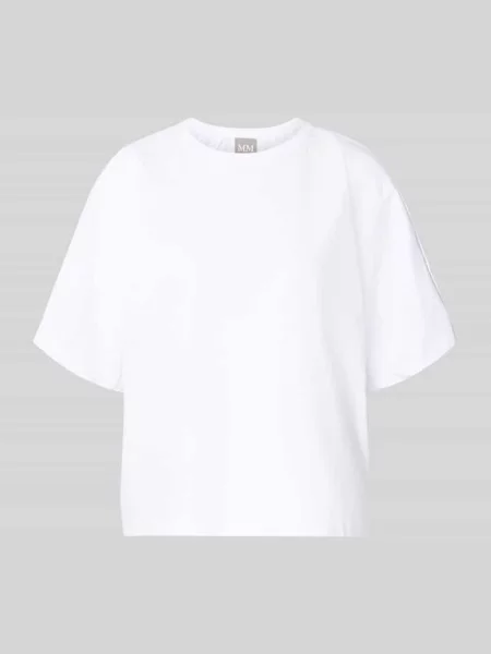 T-shirt z okrągłym dekoltem model CELLULA' Mm By Max Mara biała