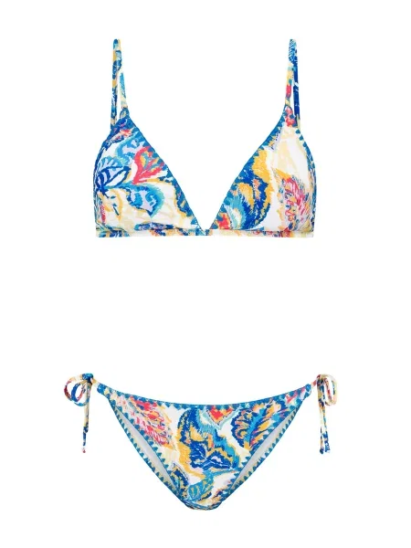 Shiwi Costum de baie două piese Romy albastru / galben / roșu alb