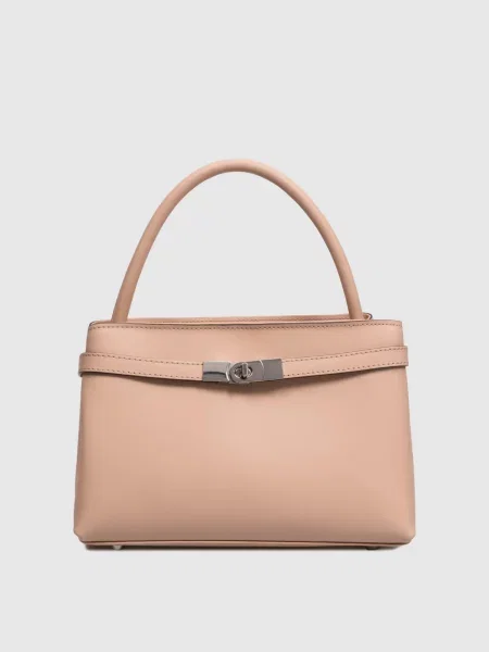 Кожаная сумка Gianni Notaro бежевая