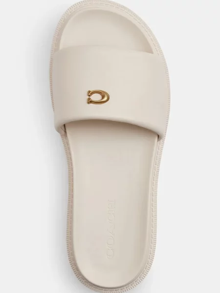 Кожаные шлепанцы Coach