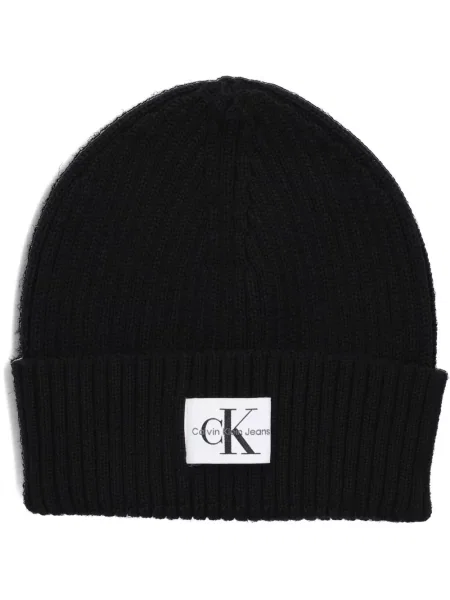 Jeansy Calvin Klein wełniane czarne