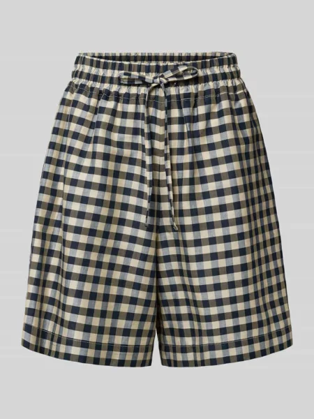 Bermudy o kroju regular fit z mieszanki bawełny model ASTRALE' Weekend Max Mara czarne