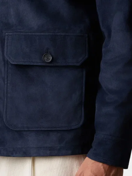 Велурено яке Brooks Brothers синьо