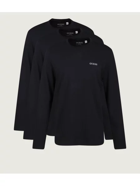 Tricou cu mânecă lungă Guess negru