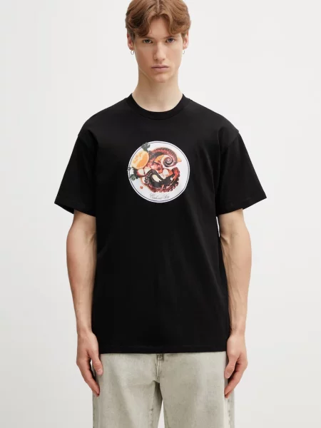 Carhartt WIP S/S Octopus T-Shirt tricou bărbați din negru