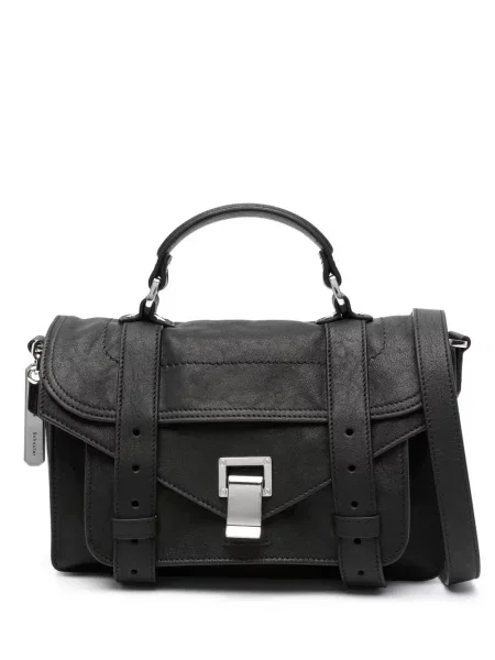 Geanta de piele Proenza Schouler din piele negru