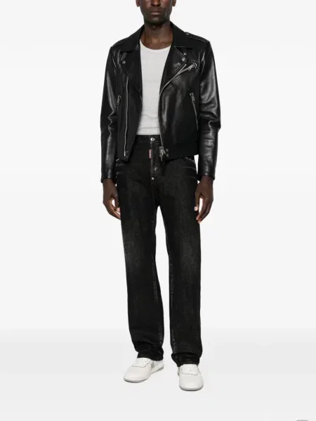 Blugi Dsquared2 zdrențuiți negru
