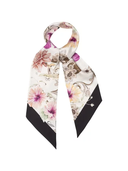 Fular Elizabetta cu model floral cu imagine