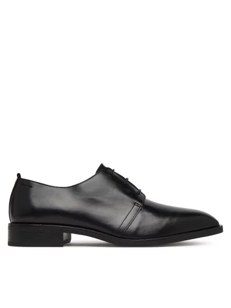 Calvin Klein Κλειστά παπούτσια Slim Clean Derby Lth μαύρο