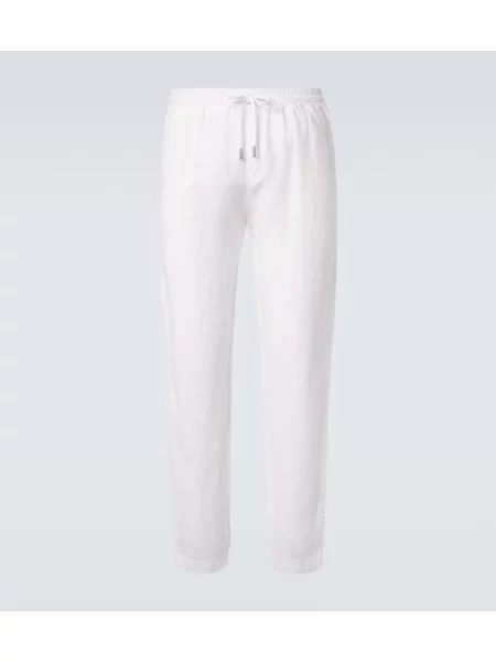 Pantaloni Thom Sweeney de in alb
