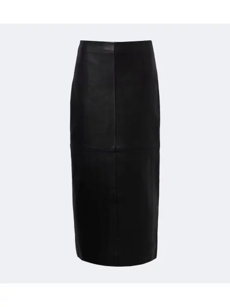 Fustă din piele Róhe negru