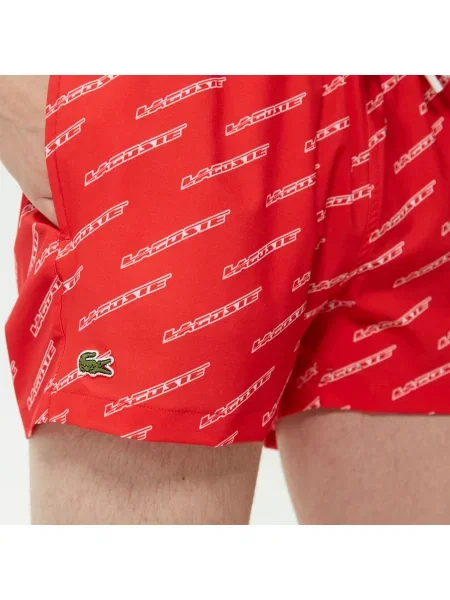 Kąpielówki Lacoste czerwone