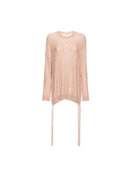 Lekki sweter Stella Mccartney asymetryczny różowy