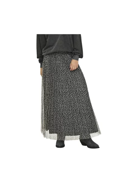 Spódnica maxi Only brązowa