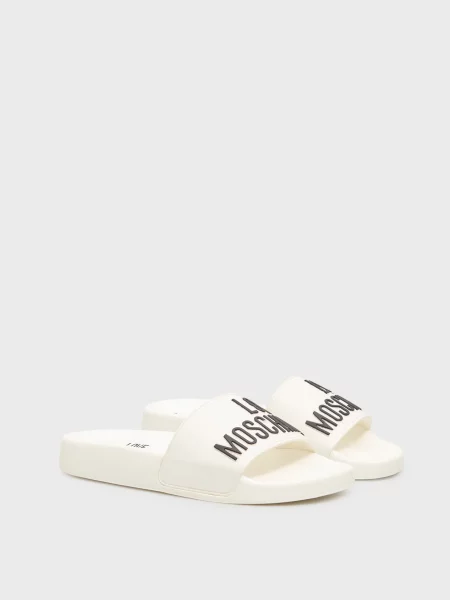Шлепанцы Love Moschino белые