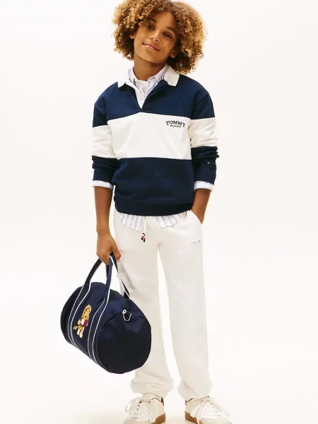 Tommy Hilfiger jogger hlače za djecu bijela