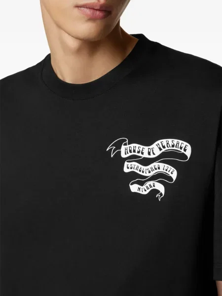 Tricou Versace cu imagine negru