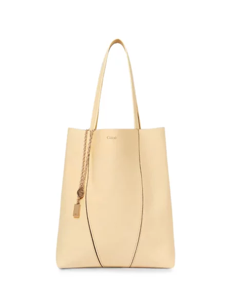 Geantă shopper Chloé din piele