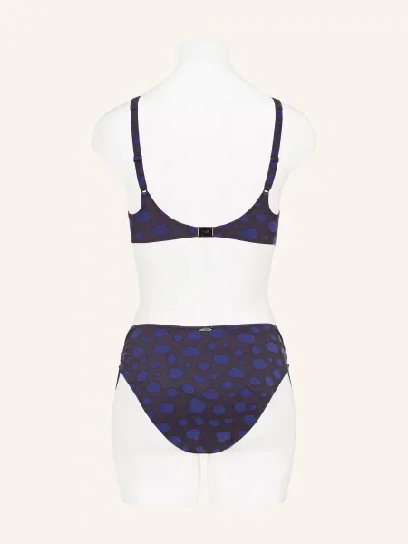 Maryan Mehlhorn Góra Od Bikini Z Fiszbinami Blue Dots schwarz czarny